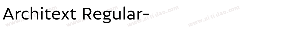 Architext Regular字体转换